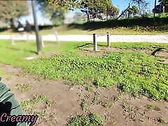 FLASHING my COCK in front a everyone in a PUBLIC PARK and my STEPDAUGHER HELPS me CUMSHOT - REAL SEX RISKY