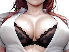 Makima Commands You To Cum On Her Breasts - Closeup POV AI