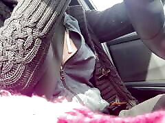 Italian Milf Artemisia Love Sexy long car Ride cam gets Boobs and lick my gf Nipples flashing