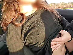 Convince a stranger to touch my wet pussy while taking a walk