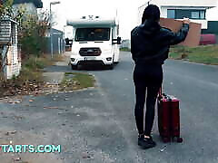 Hot girl Lilly fucks random arab hijab abuse on a highway