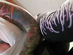 Stretching and Twerking in Tight Leggings
