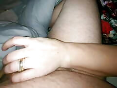 Step mom cure spank blood son headache by handjob his dick
