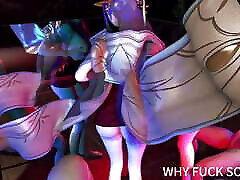 3D Super Sexy Cosplay Stripper Naked Her Big Naturals Got Fucked so Hard