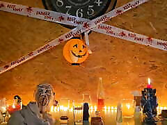 Backstage Halloween Orgy Behind the Scene