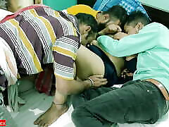 Three Friend Fucking One Beautiful Girl! With Clear Hindi audio