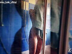 Watch me play & shave in my shower - Voyeur Time with Annika Belle