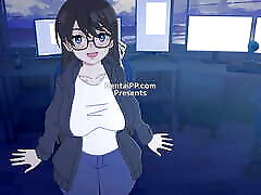 Cute Brunette Secret studio sperm Suck Big Cock - HENTAI 2D