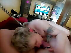 Stepdaughter chastised on leash and naughty mouth stuffed