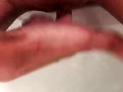 Fingering myself in bath.Virgin girl ,tight wet pussy sounds