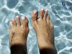 Ukrainian Goddess&039;s Sexy Feet by the Pool