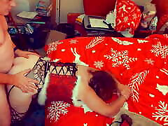 Granny Carmen Claus&039; Cheating Candy Cane Lane Suck & Double Fuck Creampie
