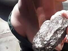 Indian village desi open bathroom Bhabhi ji bathing in the bathroom outside the house