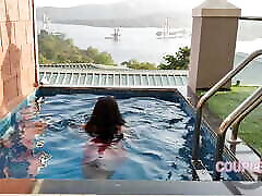 sleeping harccore mom with frnds went to the swimming pool or else started with the husband mopping