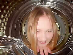 Stepbro I&039;m stuck! German amateur Maja Meer gets fucked in the washing machine - MyDirtyHobby
