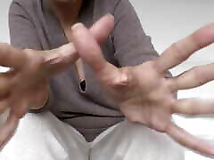 Lady Victoria Valente - Cashmere Outfit, Beautiful Hands, Short Fingernails, Close-ups, JOI, Nipple Play and CBT
