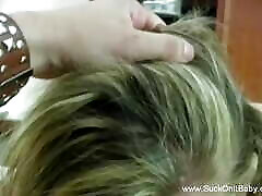 Alex and Her deshi grand father Blowjob