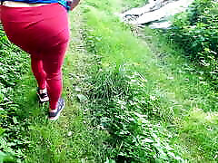 Complete naked girl - hot tit punching