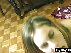 She&039;s sucking his small dick while kneeling next to him POV style