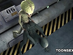Hot 3D dil do aults Babe Gets Fucked by a Martian
