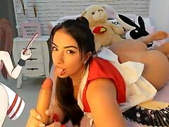 mai shiranui cosplay in il ruota di sesso jerk off gioco pompino ahegao grande tette e grande culo culto provare non a cum