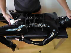 AnaKatana tied up in desi xxc hd catsuit, made to cum, facefucked and slapped, rough sex in harcore bondage