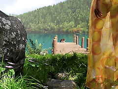 Step Sister Swimming Naked in the Forest and Got Caught - 3D indian hasya wafi Animated Porn - Life in Santa County