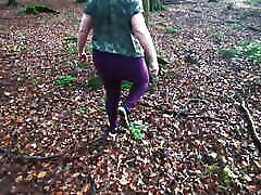 Take off your top near that tree and wait what i do with your tits