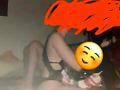 Stepsister ties him to the bed after being licked awake...