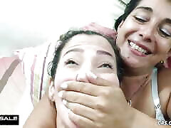 Lesbian Milf Tape ners girl with OTM Gag Domination
