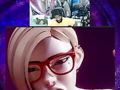 mocno nastolatek dupa ellie deepthroats a dobry kogut, nerd dupa darcy footjob i bj, spider-man & 039;s fetysz