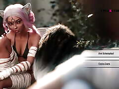 The Seven Realms - anal xxx 1 scene 4 Fucking Kali and Kagome, Threesome Sex, Blowjob, Lesbian Pussy Licking