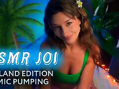ASMR JOI. Island Petite Brunette Mic Pumping Your Cock and Makes You CUM. Amy Haze