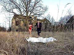 German Curvy Girl Maria Teen Tricked to Outdoor Fuck by Big Dick Guy at Model Job in Berlin