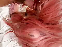 Straight-jacket Babe with Pink Hair