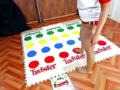 Trying Out Twister with a Vibrator Inserted While Enduring Orgasm