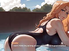 My New Girlfriend Taboo Hentai Game Ep.2 Small Tits Stepsis and Stepmom MILF Are Teasing Me in Swimsuit!