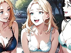 18-letnia dziewczynka w stylu anime generowana przez ai