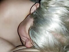 My submissive slut sucking my cock