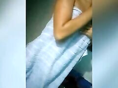 Hot TEEN 18 schoolgirl in thong with perfect tits before going to class. homemade vid