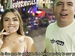 Lesbians get hot in the Uber and then fuck at home - Sara monyet cook and Mariana Martix