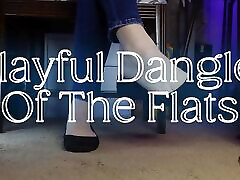 Playfully Dangling My Flats