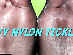 Pantyhose Fetish - Sweaty Feet in Nylons, Soles & Toes Tickled