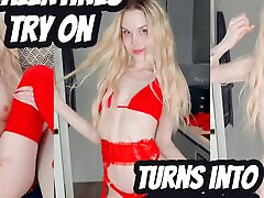 Valentines Try On Haul Turns Into Secret JOI by Sofie Skye full video available now