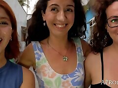 Lesbians Cum Walk on the Island