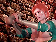 Sex with redhead Triss Merigold - 3D Porn