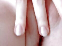 FINGERS IN HER NARROW AND PINK PUSSY, STRONG AND FAST ORGASM
