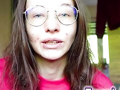 Pale Teen Girl gives perfect Jerk of Instruction JOI