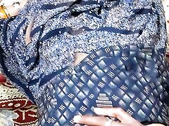 Indian stepmother first time sex with stepson in black saree