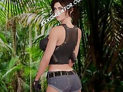 During the Photo Shoot: Lara Croft Teases Her Husband as She Fucks with a tube videos nude fars sikis BBC Stranger in Front of Him